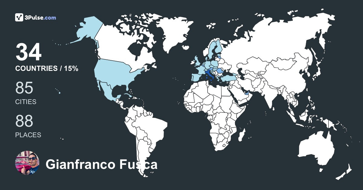 Изображение Карты путешествий Gianfranco Fusca