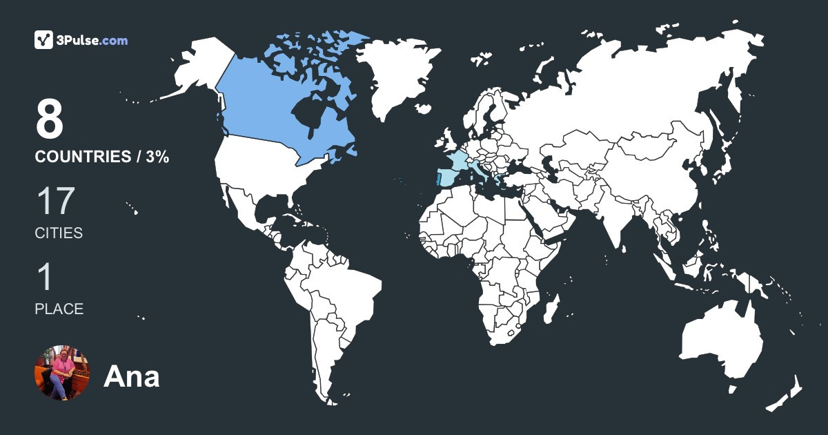 Ana Figueiredo's Travel Map Image