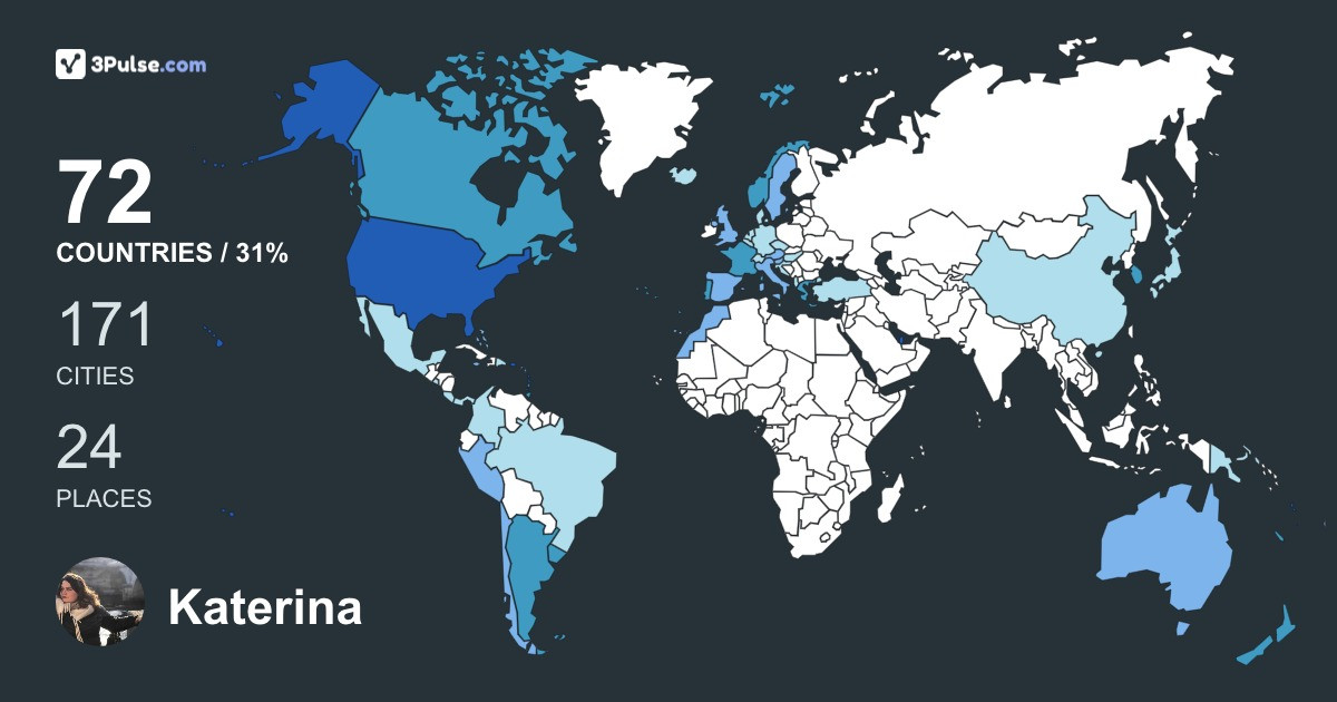 Katerina Hoyo Frederickson's Travel Map Image