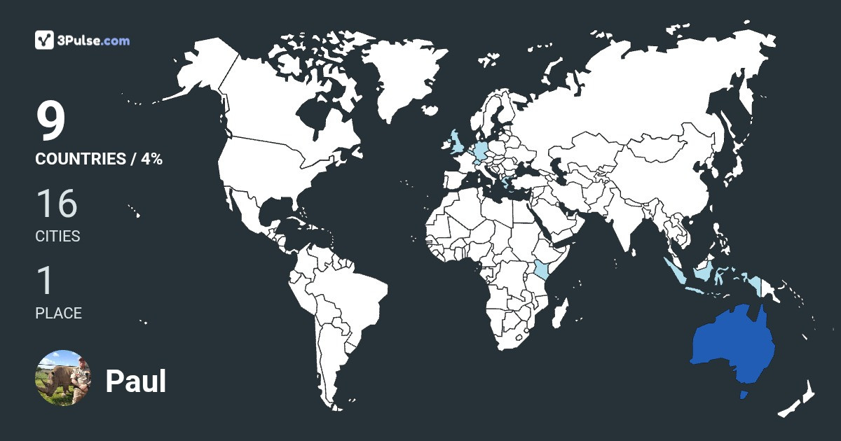 Изображение Карты путешествий Paul Bailey