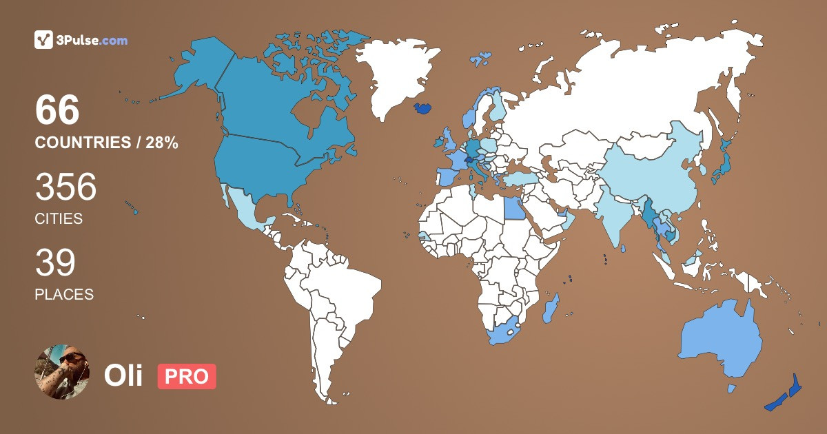 Изображение Карты путешествий Oli Ver