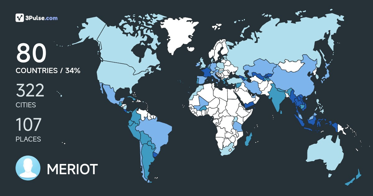 Изображение Карты путешествий MERIOT Eric