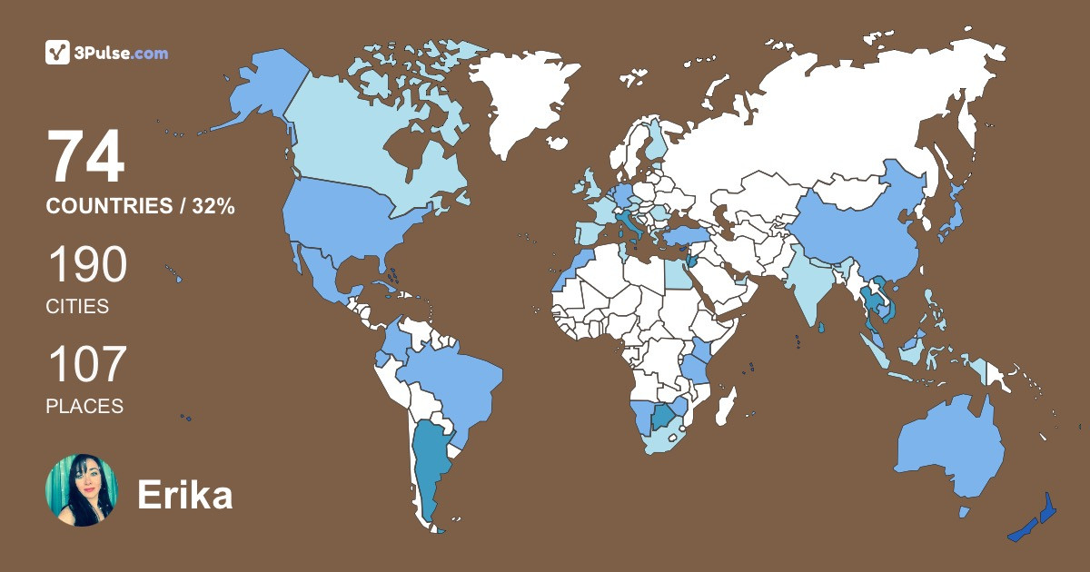 Изображение Карты путешествий Erika Cassar