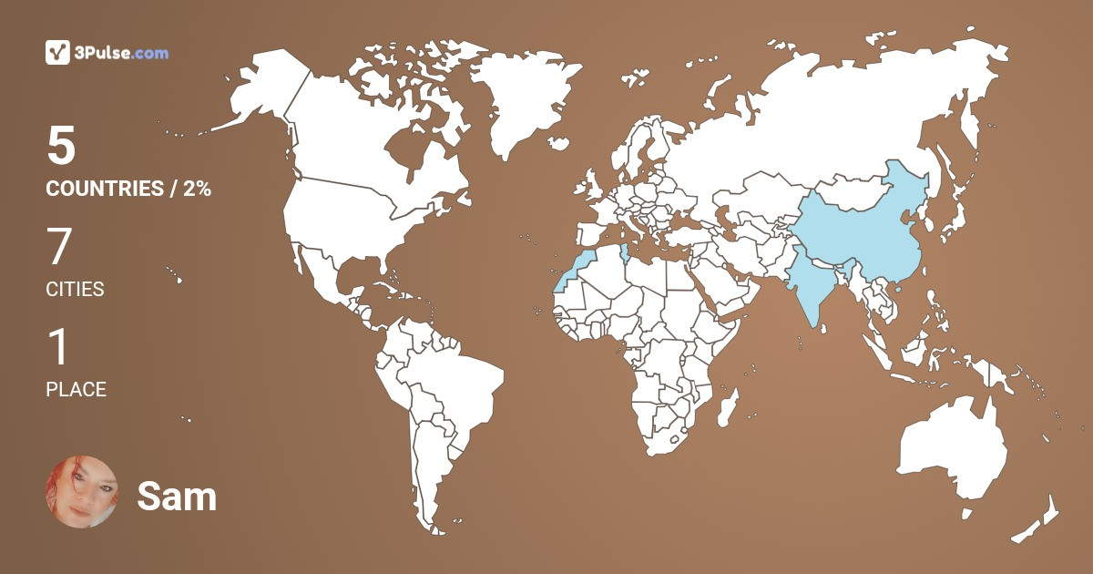 Изображение Карты путешествий Sam Scott