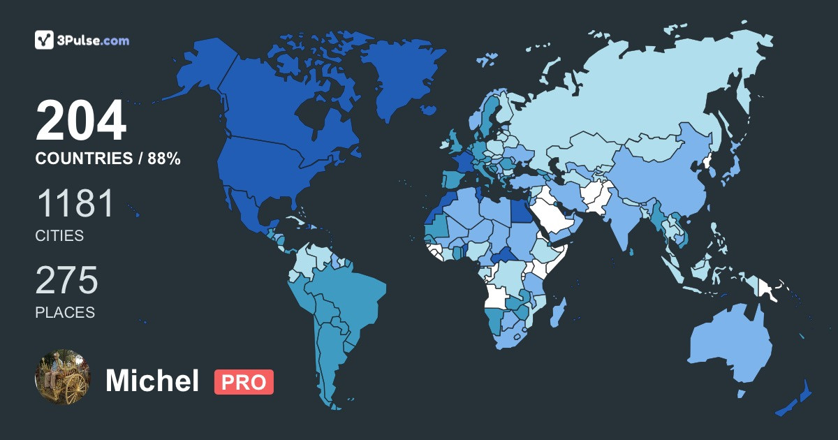 Изображение Карты путешествий Michel Lacroix