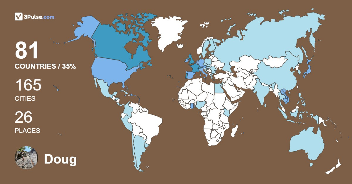 Изображение Карты путешествий Doug Deming