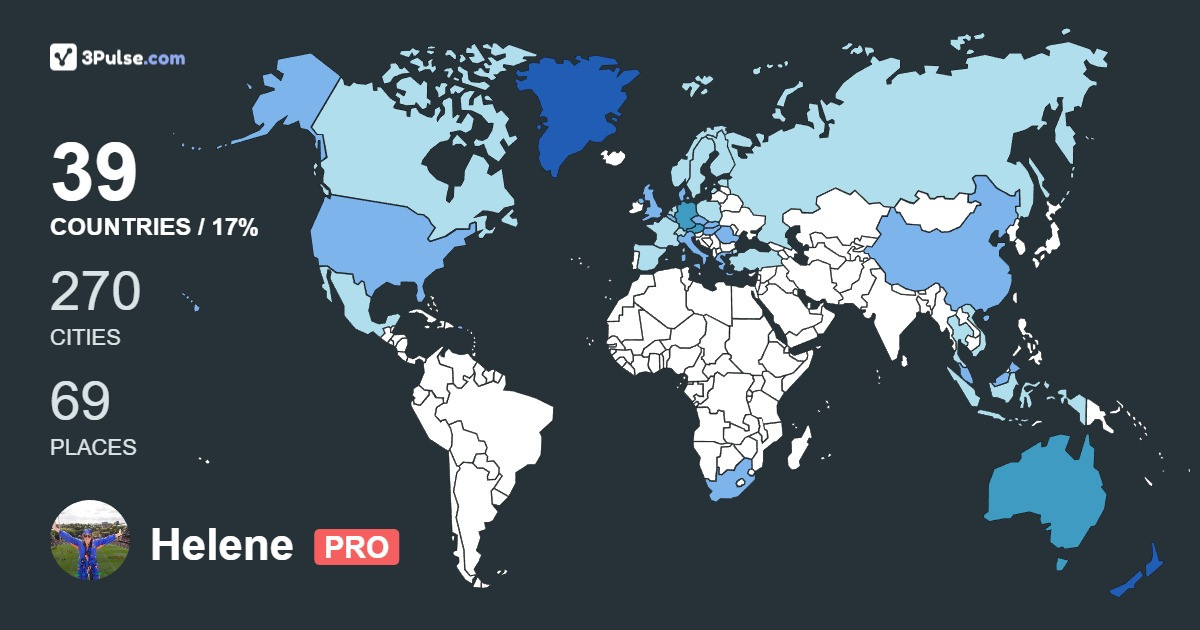Helene Smit's Travel Map Image