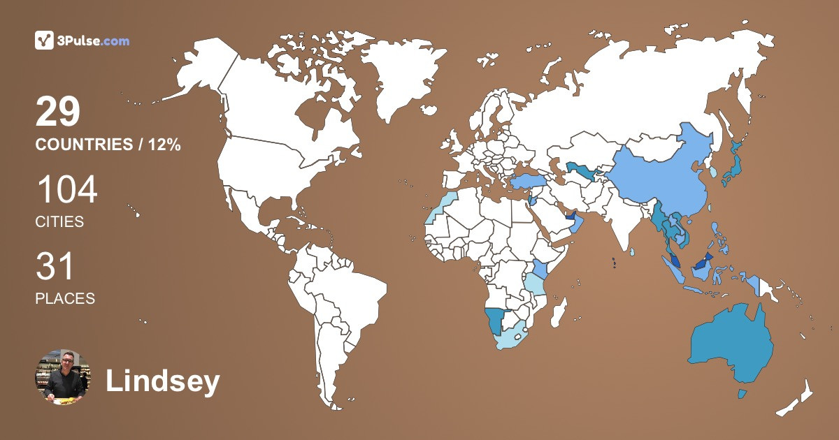 Изображение Карты путешествий Lindsey Crawford