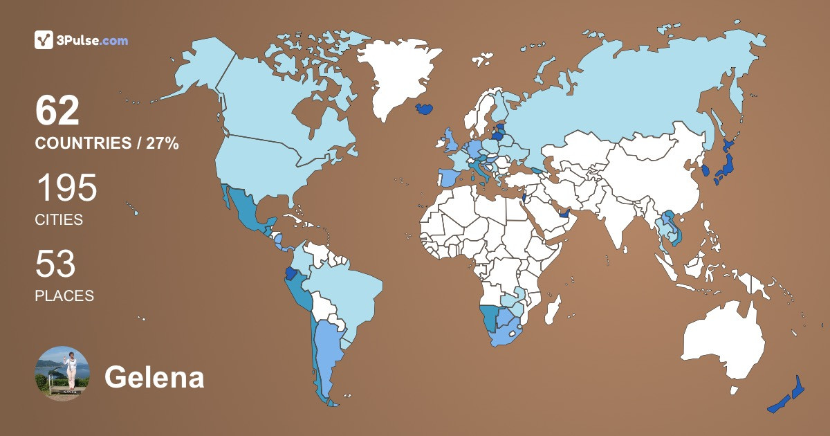 Изображение Карты путешествий Gelena Peisikov