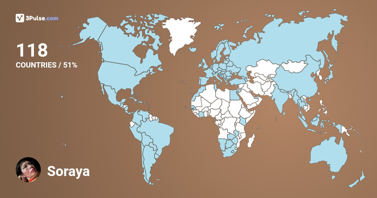 Soraya Peixoto's Travel Map Image