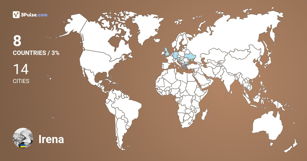 Irena Kch's Travel Map Image