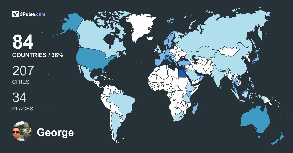 George Meli's Travel Map Image