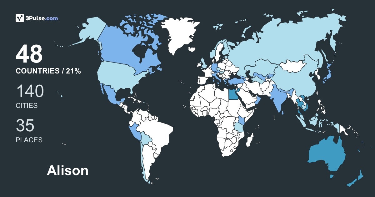 Изображение Карты путешествий Alison Hoffmann