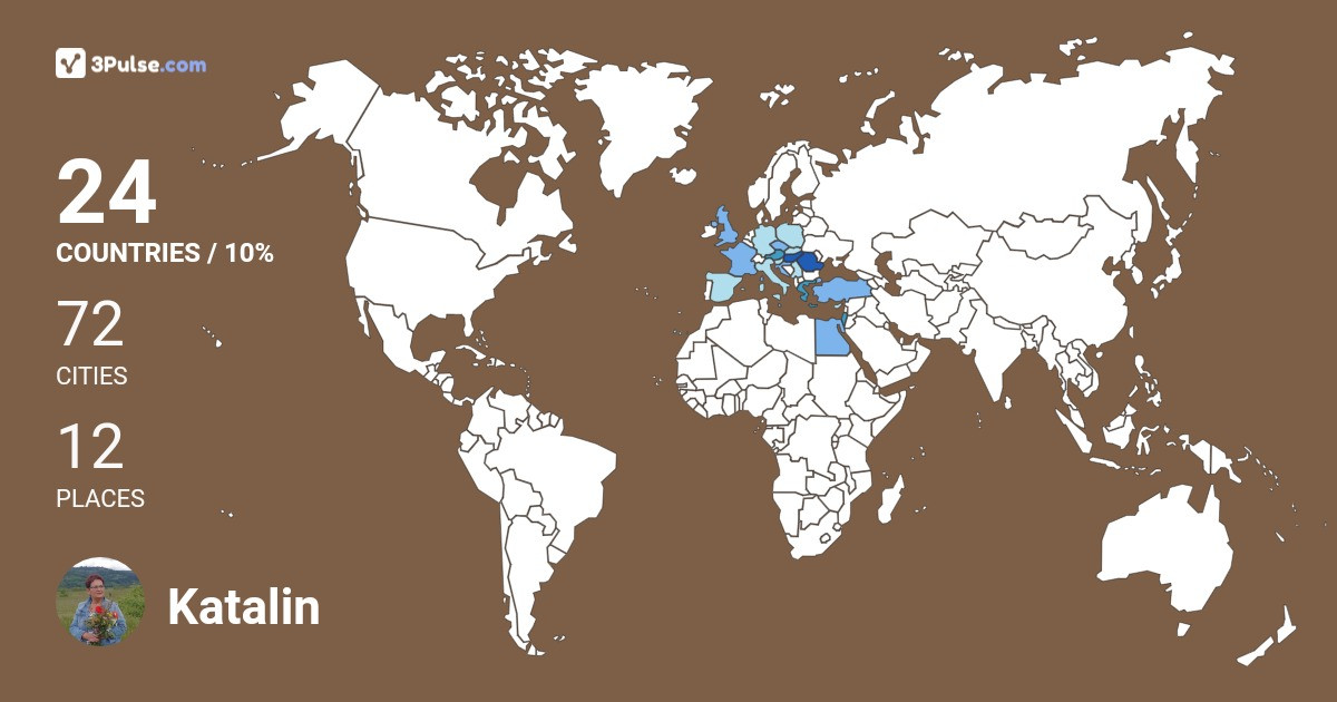 Katalin Márton's Travel Map Image