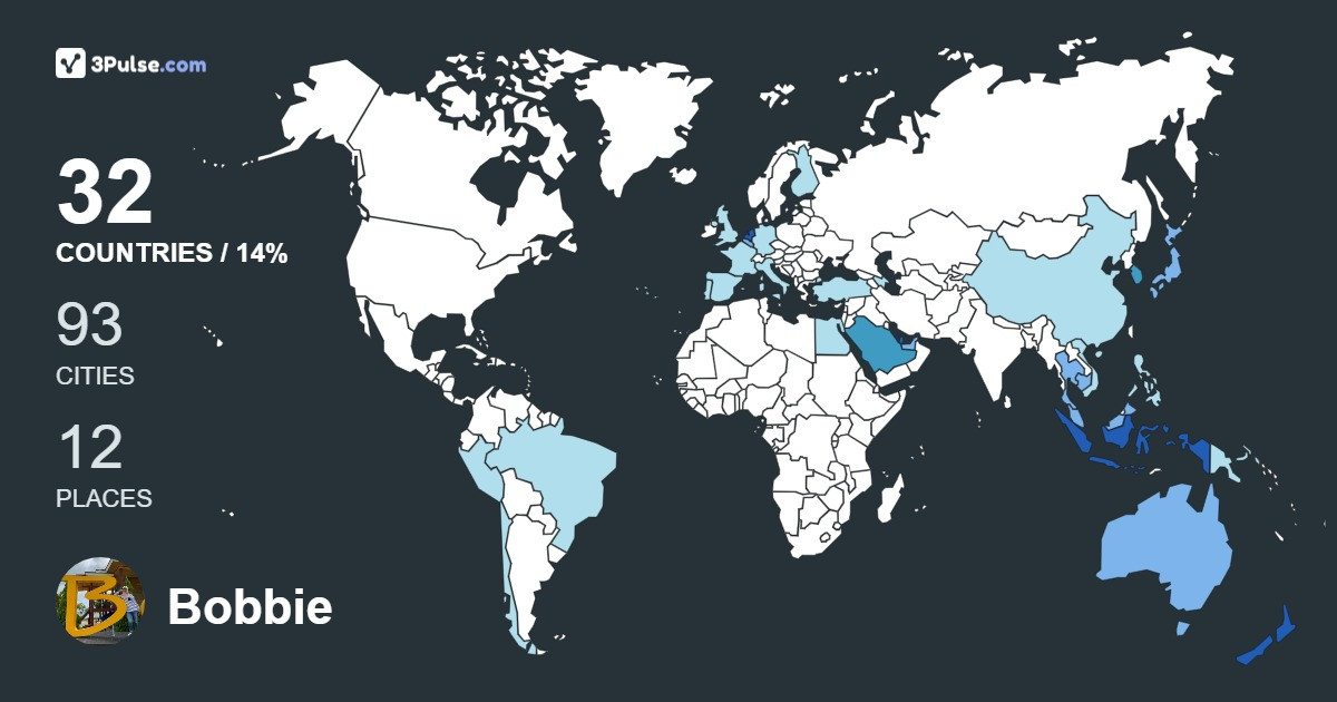 Изображение Карты путешествий Bobbie Mannan