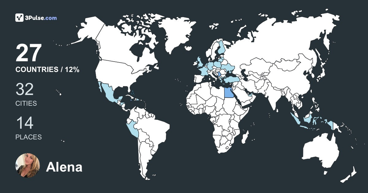 Изображение Карты путешествий Alena Skorynina
