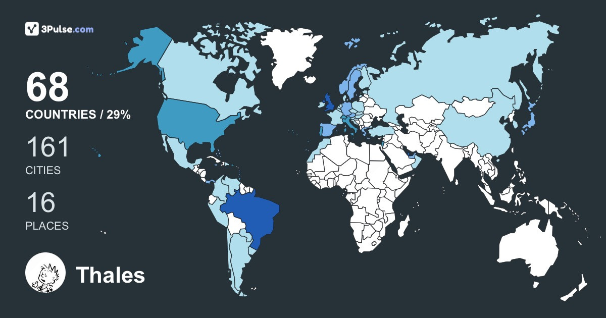 Thales Figueiredo's Travel Map Image