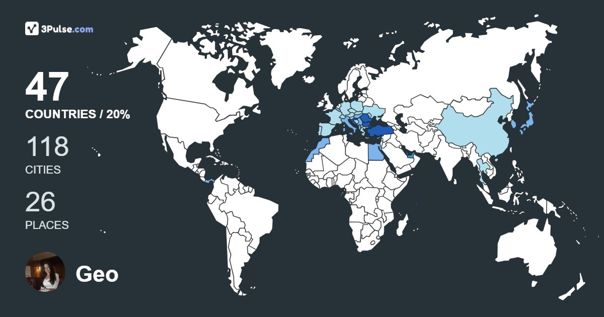 Geo Aura's Travel Map Image