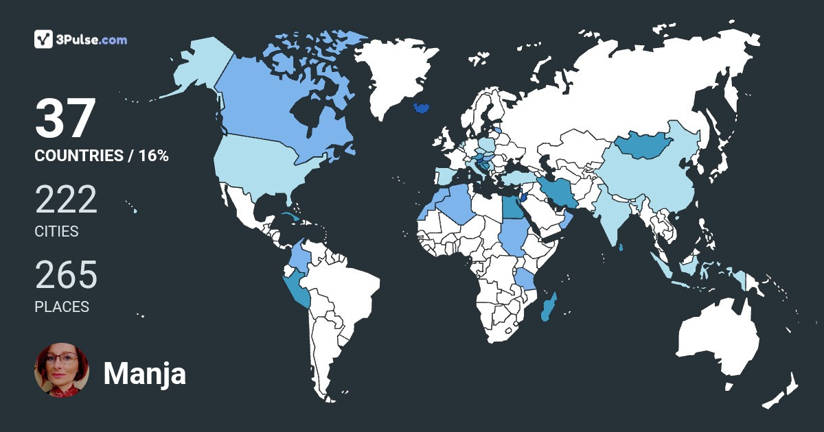 Изображение Карты путешествий Manja Vinko