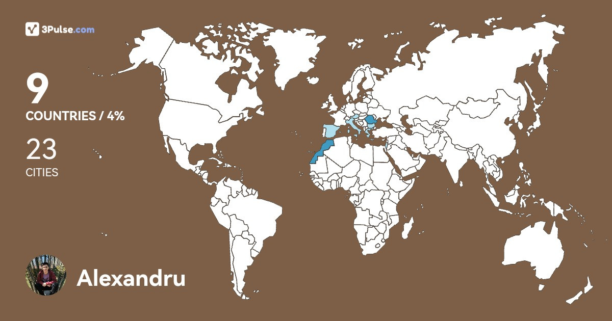 Alexandru Aldea's Travel Map Image