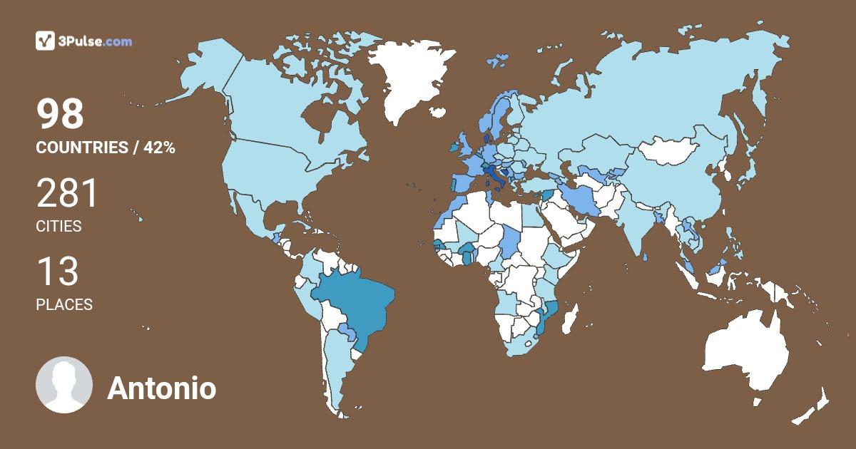 Изображение Карты путешествий Antonio Lessa