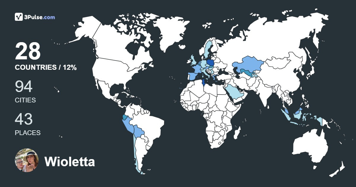 Wioletta Śpionek's Travel Map Image