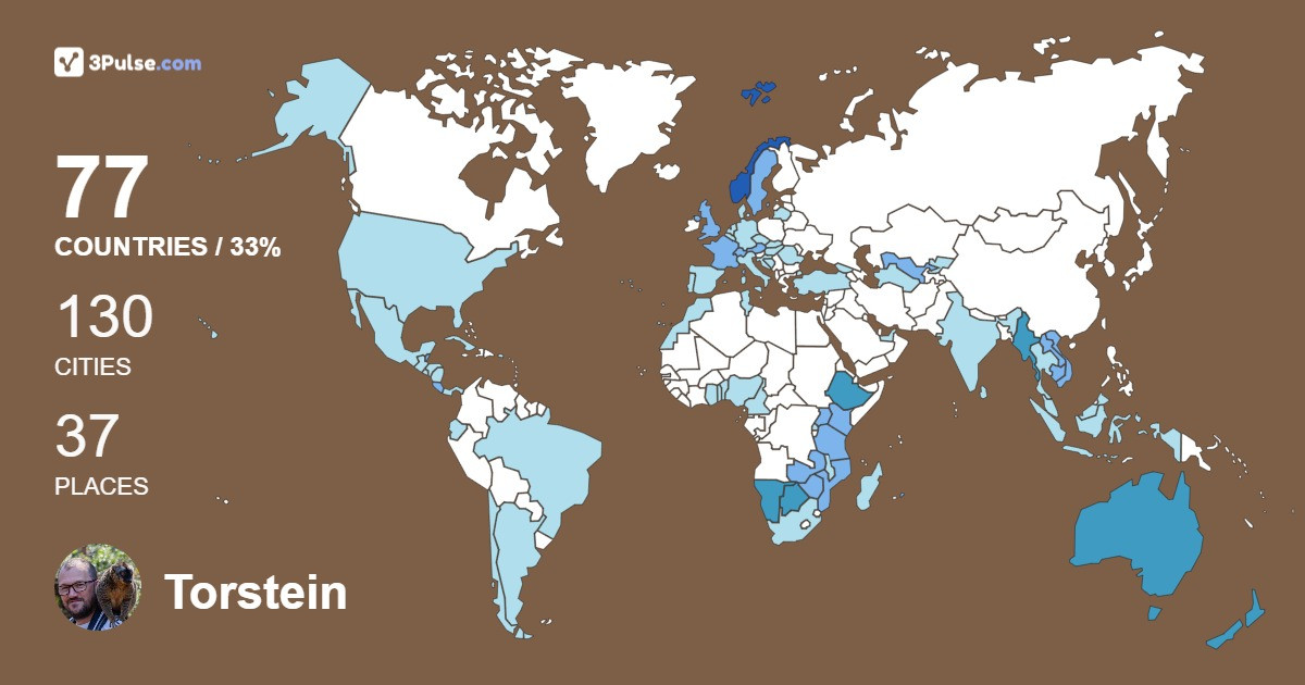 Изображение Карты путешествий Torstein Ermesjø