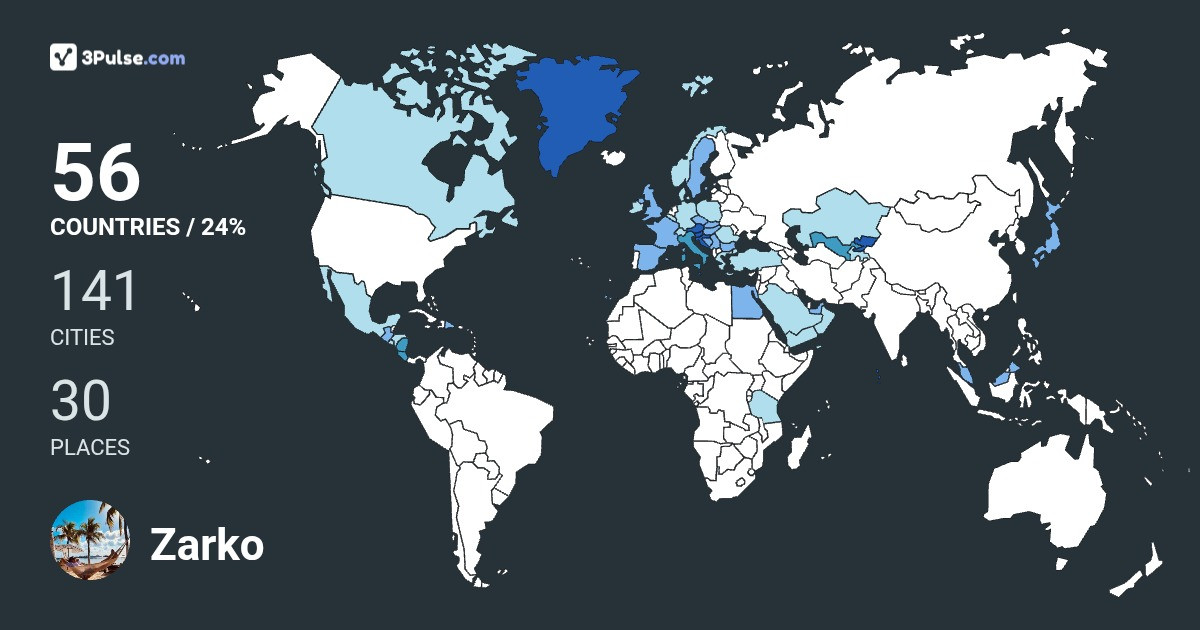 Изображение Карты путешествий Zarko Jaksic