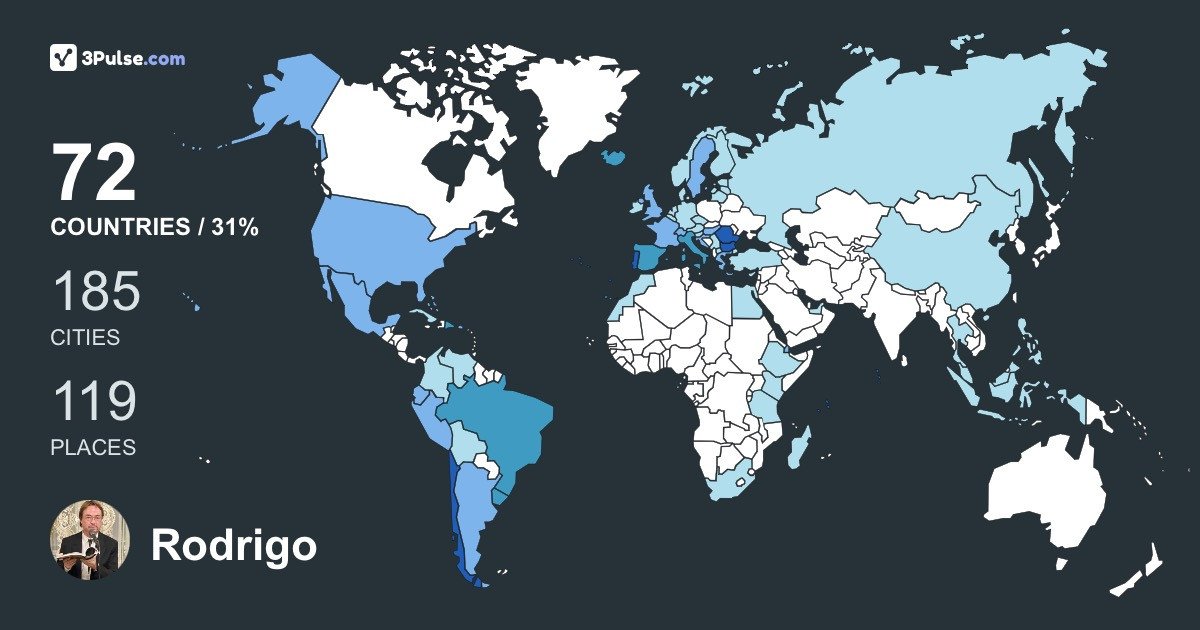 Rodrigo Barros's Travel Map Image