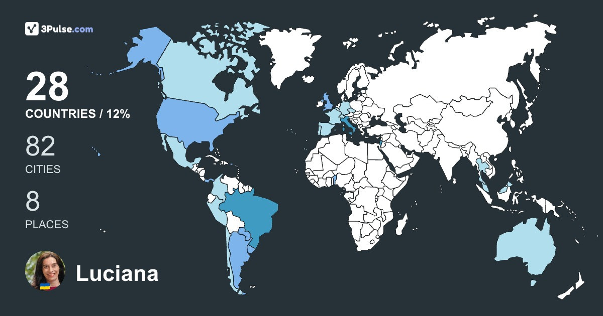 Luciana Buriol's Travel Map Image