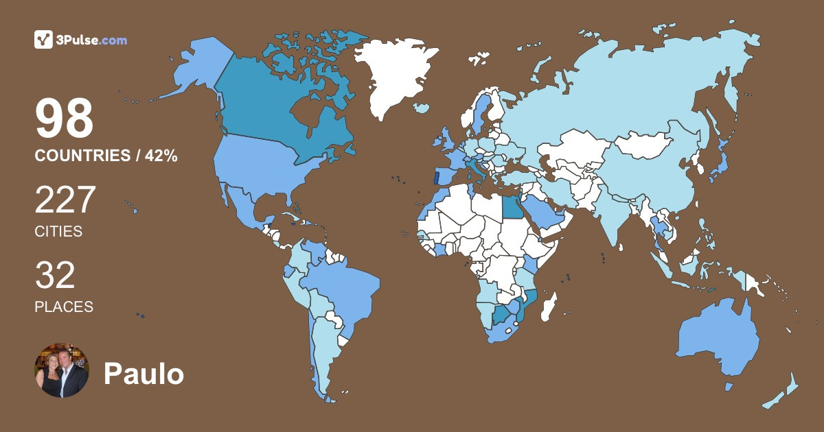 Paulo Carvalho's Travel Map Image