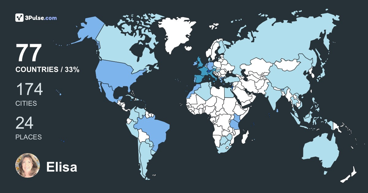 Elisa Cook Benbassat's Travel Map Image