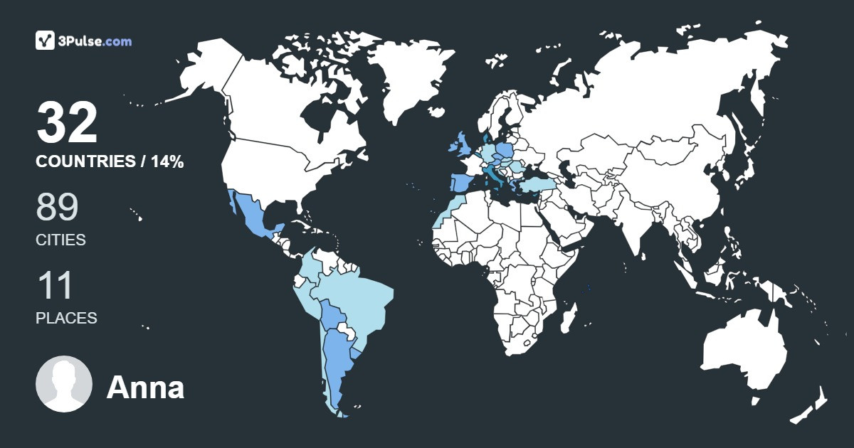 Изображение Карты путешествий Anna Marin
