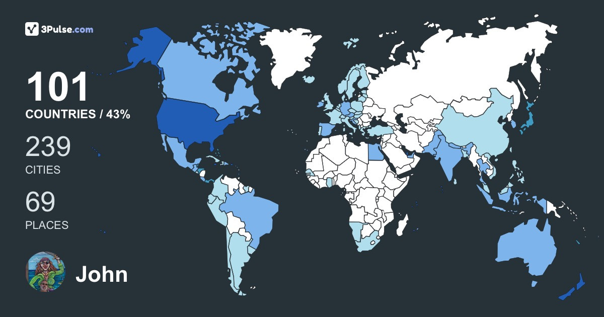 Изображение Карты путешествий John Nowinski