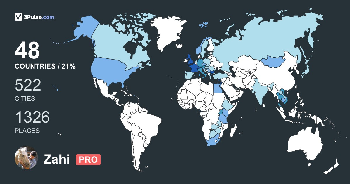 Изображение Карты путешествий Zahi Ben-Aroya