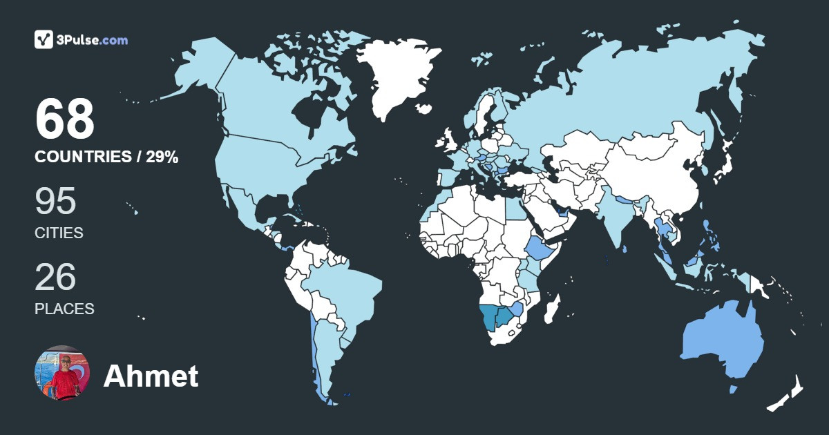 Изображение Карты путешествий Ahmet Yay