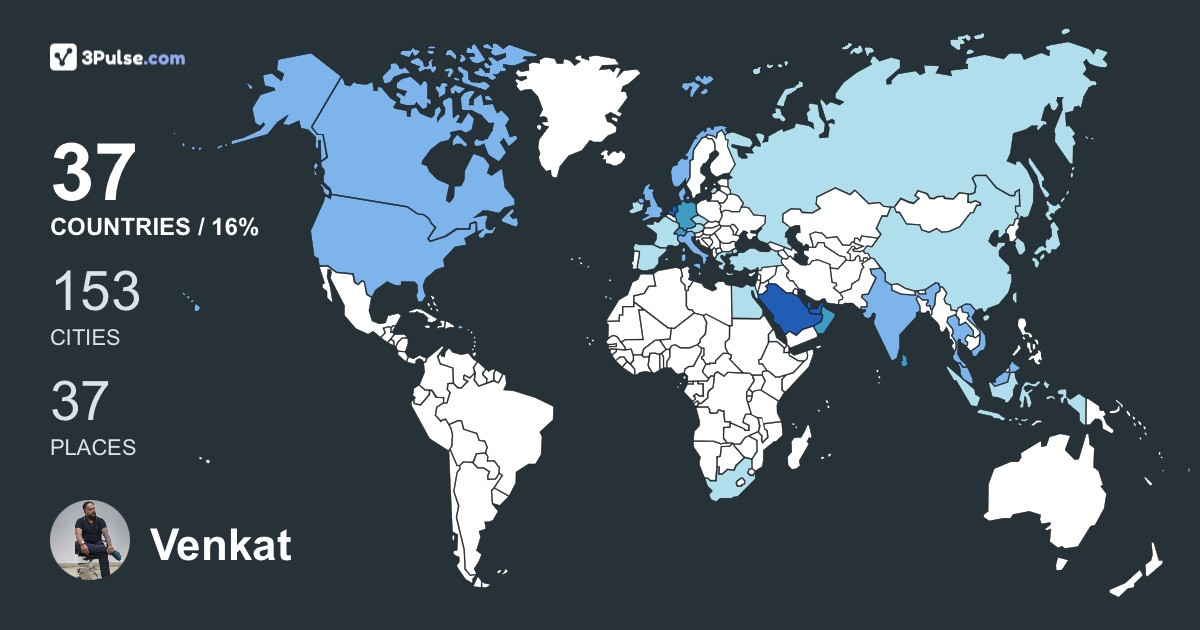 Изображение Карты путешествий Venkat R