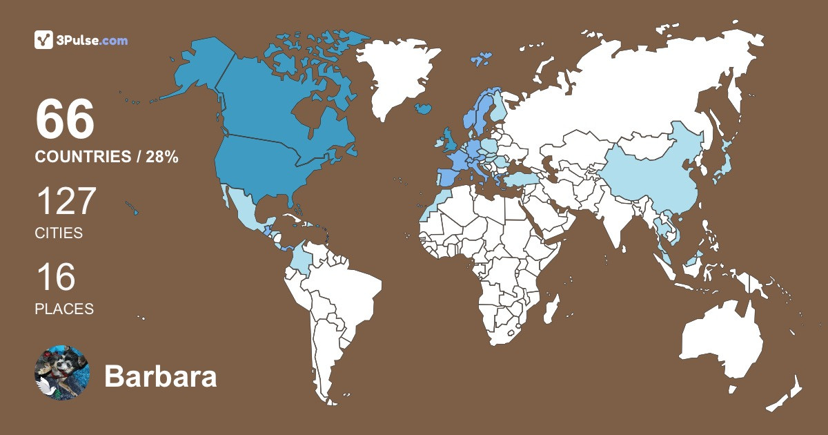 Изображение Карты путешествий Barbara Mackessy