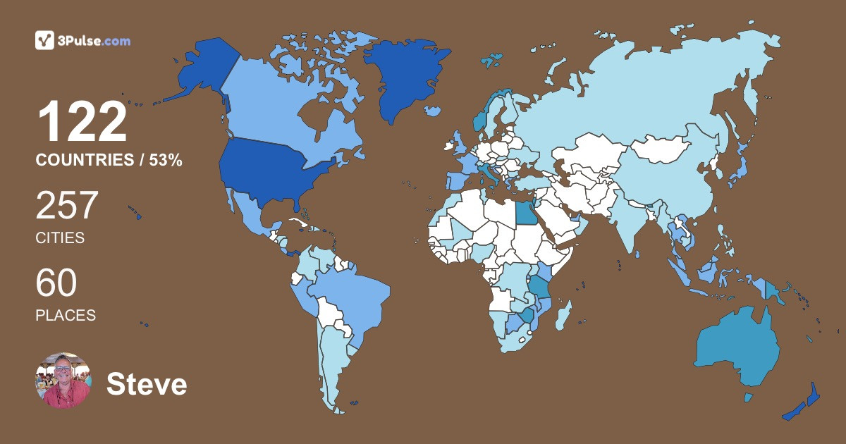 Изображение Карты путешествий Steve Wood