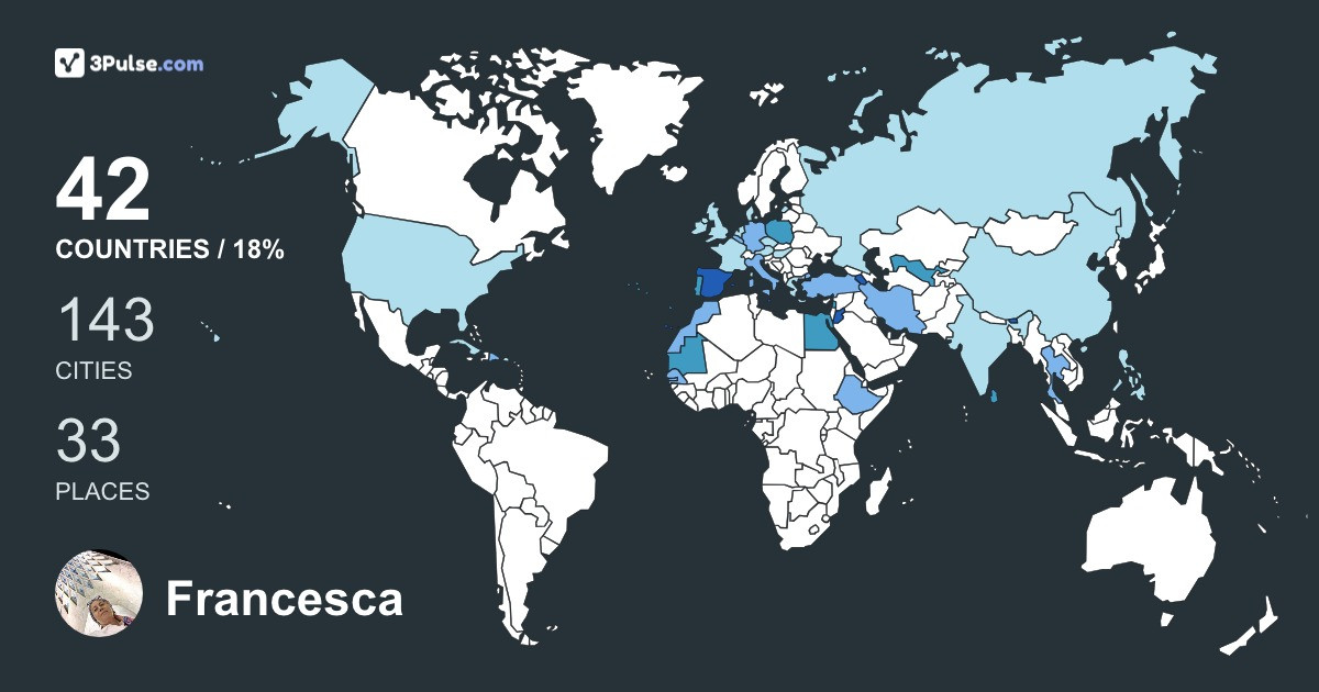 Francesca Geyik's Travel Map Image