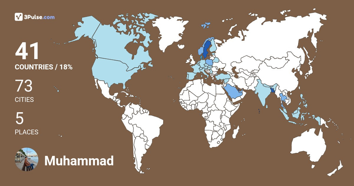 Изображение Карты путешествий Muhammad Rahman