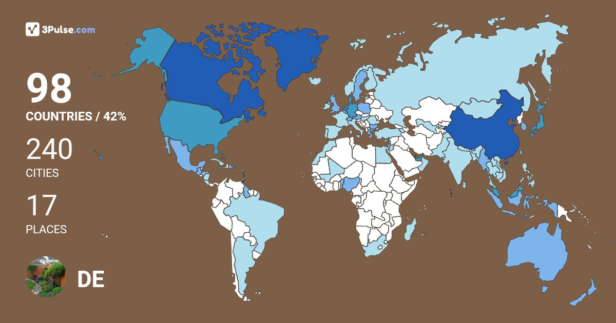 Изображение Карты путешествий DE Zhang