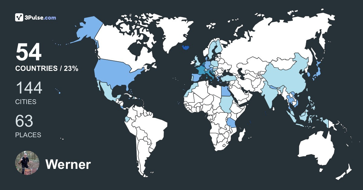 Изображение Карты путешествий Werner Baeckelmans