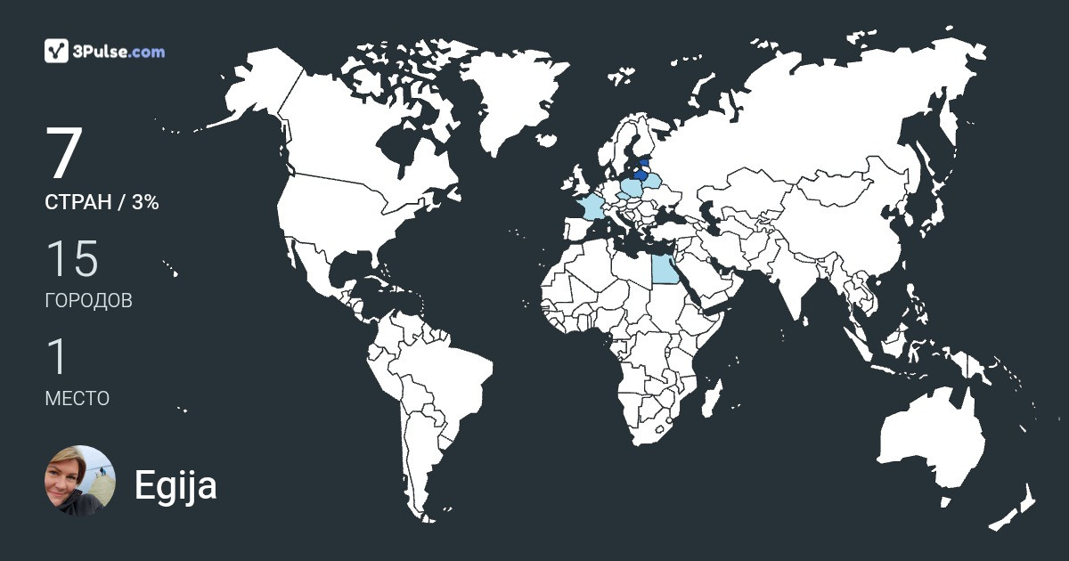 Egija Pisnija's Travel Map Image