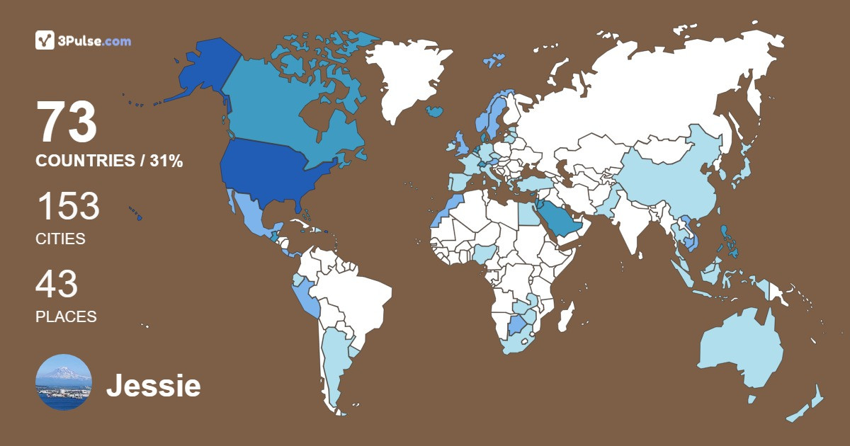 Jessie Villasin's Travel Map Image