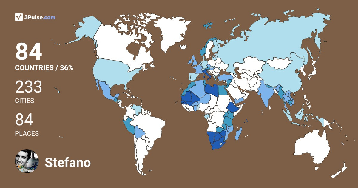 Изображение Карты путешествий Stefano Carazzi