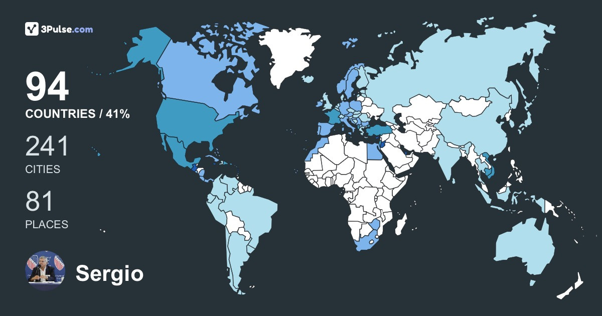 Sergio Rimola's Travel Map Image