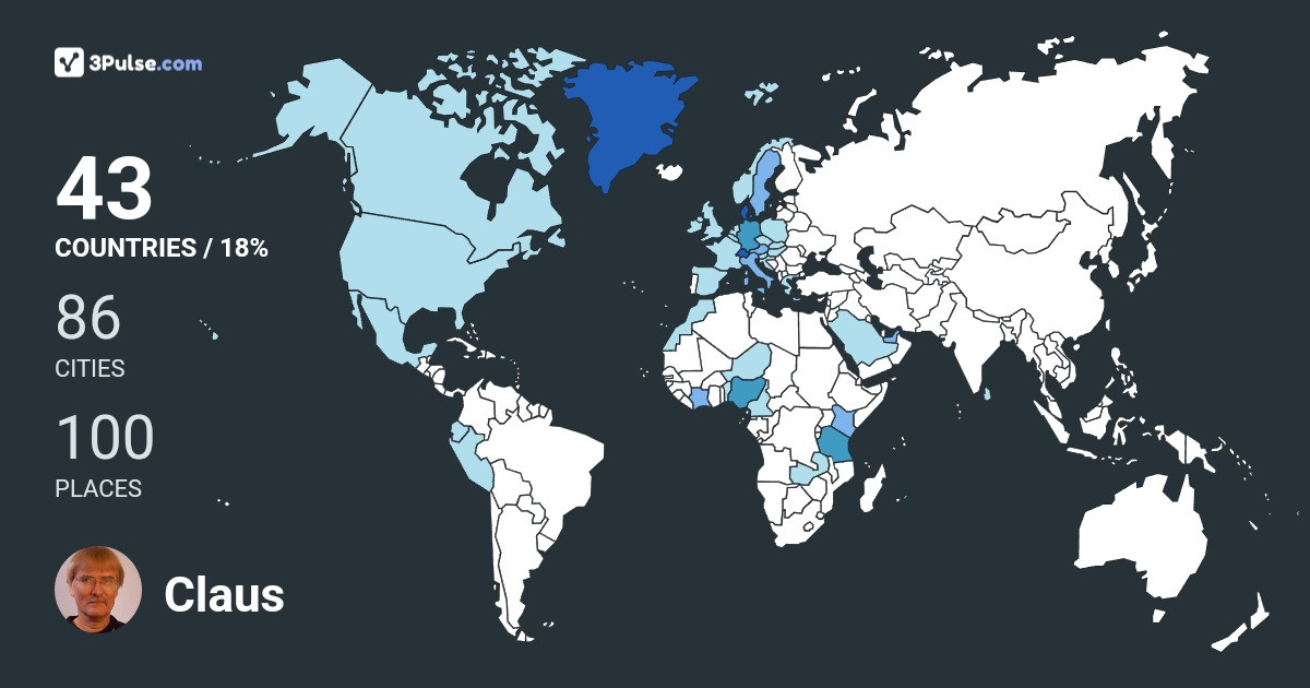 Изображение Карты путешествий Claus Gade