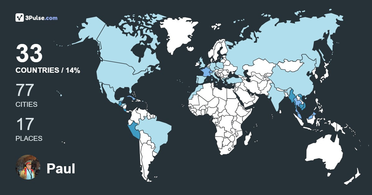 Изображение Карты путешествий Paul Olivi