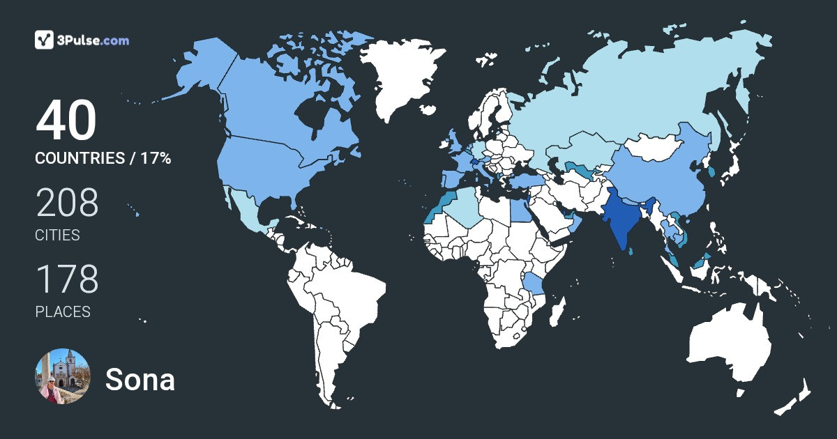 Изображение Карты путешествий Sona Shah